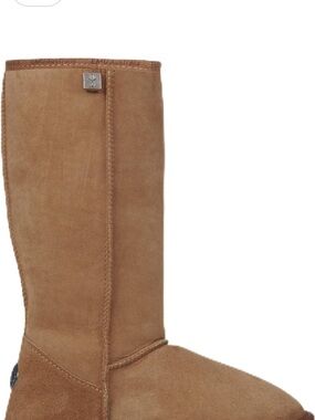 Emu Stinger Hi Tall Suede Boot in Chestnut - Size 8